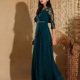 miss chase Maxi Length Self-design Dress-picture-51