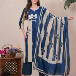 indie picks Self-design Straight Kurta Set image 1