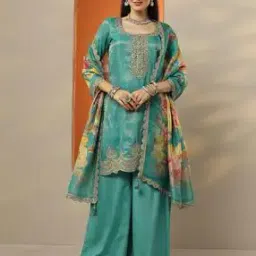 libas art Women Embroidered Straight Kurta Suit Set -picture-15