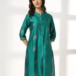 siyahi Women Embroidered Straight Kurta with Insert Pocket-picture-26