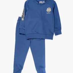 adidas kids Logo Print Sweatshirt with Joggers Set image 1