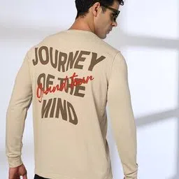 teamspirit Men Typographic Print Relaxed Fit Crew-Neck T-Shirt-picture-24