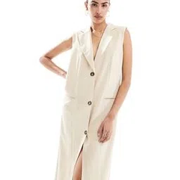 asos design Women Column Waistcoat Maxi Dress-picture-20