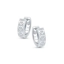 vshine fashion jewellery American Diamond-Studded Heart Bali Huggie Earrings-picture-51