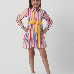 nauti nati Girls Stripes Shirt Dress image 1