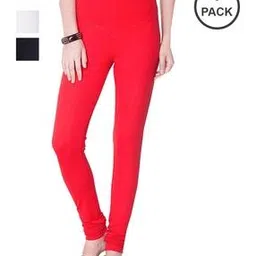 dollar missy Women Cotton Four-Way Stretchable Churidar Leggings-picture-22