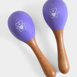 miarcus Pack Of 2 Graphic Print Wooden Shaker Rattle Toy-picture-46