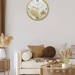 random Printed Non-Ticking Silent Analog Wall Clock-picture-30