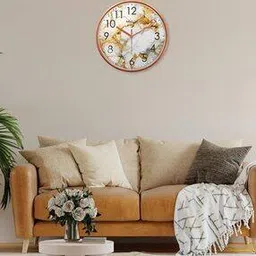 random Printed Non-Ticking Silent Analog Wall Clock-picture-17