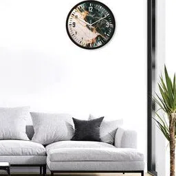 random Printed Non-Ticking Silent Analog Wall Clock-picture-13