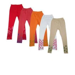 indiweaves Pack of 5 Floral Print Leggings-picture-31