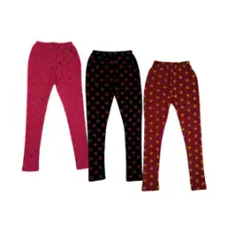 indiweaves Pack of 3 Floral Print Leggings-picture-39