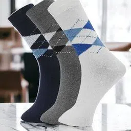 hirolas Men Pack of 3 Mid-Calf Length Socks-picture-32