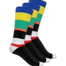 talkingsox Men Pack of 3 Colourblock Mid-Calf Length Socks-picture-16