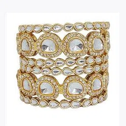 mahganya Women Stone Studded Embellished Bangle Set-picture-34