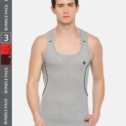 dollar bigboss Pack of 3 Men Solid Cotton Racerback Styled Gym Vest-picture-42