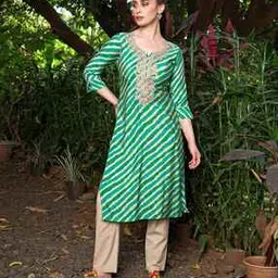 fashor Gota Patti Embroidered Straight Kurta-picture-37