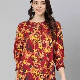 Women Floral Print Relaxed Fit Top-image-32