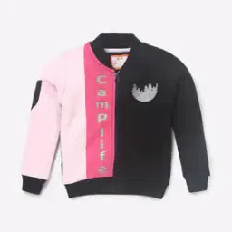 toothless Typographic Print Zip-Front Jacket-picture-42