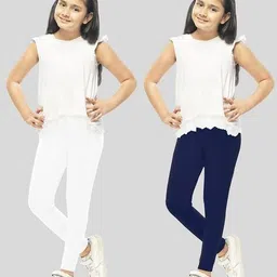 lyra Pack of 2 Solid Leggings image 1