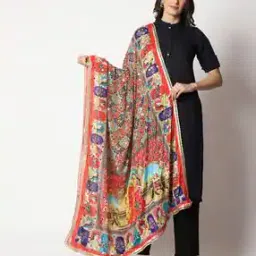 weavers villa Mirror-Work Printed Dupatta-picture-34