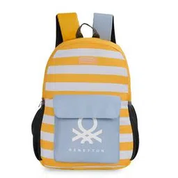 united colors of benetton Men Colourblock Backpack with Adjustable Straps-picture-48