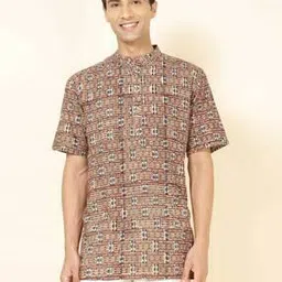 fabindia Men Regular Fit  Short Kurta-picture-21