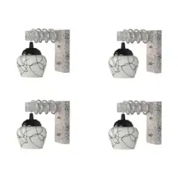 afast Set of 4 Printed Glass Pendant Wall Light Lights-picture-21