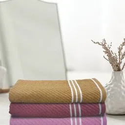 athom living Set of 3 Striped Bath Towels 54" x 25"-picture-49