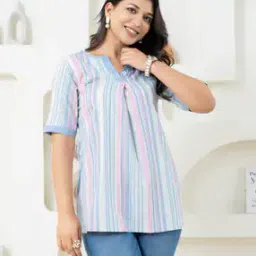 weavllite Women Striped Straight Tunic-picture-22