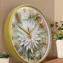 random Floral Round-Shaped Wall Clock-picture-31