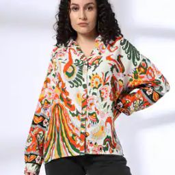 dnmx Women Printed Relaxed Fit Shirt-picture-33