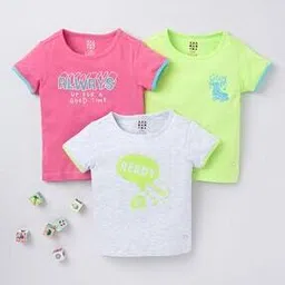 ed-a-mamma Pack of 3 Graphic Print T-Shirts-picture-40
