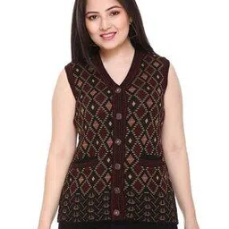 aarbee Geometric Pattern Button-Down Cardigan-picture-31