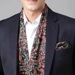 tossido Men Paisley Print Stole & Pocket Square Set-picture-52