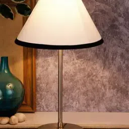 devansh Cotton Shade Table Lamp with Steel Base-picture-45