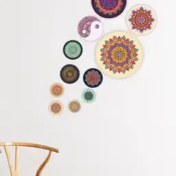 cvanu Set of 11 Mandala Wooden Wall Hangings-picture-48