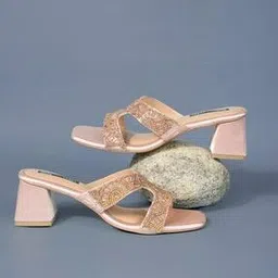 bata Women Embroidered Chunky Heeled Sandals-picture-32