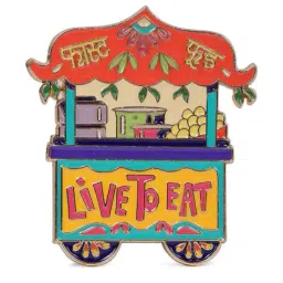 chumbak Set of 5 Live to Eat Fridge Magnets image 1