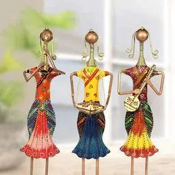 handicrafts paradise Set of 3 Musical Lady Dolls-picture-45