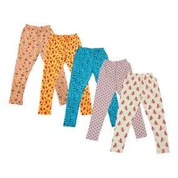 indiweaves Pack of 5 Ankle Length Leggings-picture-45