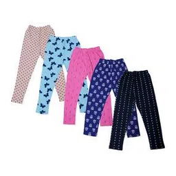 indiweaves Pack of 5 Graphic Print Leggings-picture-41