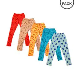 indiweaves Pack of 5 Printed Leggings-picture-29