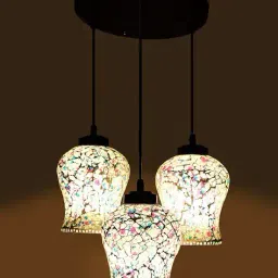 devansh Set of 3 LED Compatible Cluster Hanging Lamps image 1
