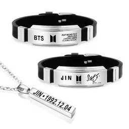 university trendz BTS & Jin Signature Wristbands with Jin Pendants-picture-46