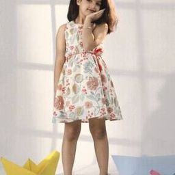 vastramay Girls Floral Print Fit & Flare Dress-picture-31