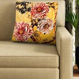 bianca Floral Print Square Cushion Cover 16"x 16"-picture-11