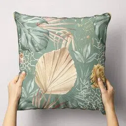 bianca Tropical Print Square Cushion Cover 16" x 16"-picture-25