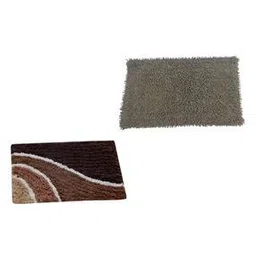 aazeem Pack of 2 Anti-Skid Cotton Door Mats 16"x 24"-picture-35