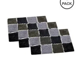 aazeem Pack of 3 Anti-Skid Cotton Door Mats 16"x 24"-picture-10
